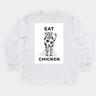 EAT CHICKEN Kids Long Sleeve T-Shirt